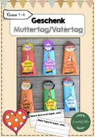 Vorschau - Mal- und Bastelvorlagen - Geschenk zum Muttertag und Vatertag - Basteln und Schreiben - Deckblatt