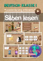 Vorschau - Fördermaterial/Inklusion - Deutsch: Silben lesen im Anfangsunterricht - interaktiv - Deckblatt