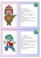 Vorschau - Arbeitsblätter - Kontinente & Children around the world: Lesekartei & Steckbrief Vorlage - Englisch - Kl. 3/4 - Seite 3