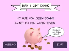 Vorschau - Interaktives Material - Euro und Cent interaktives Domino - Deckblatt