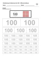Vorschau - Arbeitsblätter - Orientierung im Zahlenraum bis 100 (Basis-Aufgaben) - Seite 1