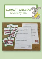 Vorschau - Arbeitsblätter - Schmetterling - Sachaufgaben - Deckblatt