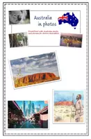 Vorschau - Präsentationen/Tafelbilder - Australia in photos für Themeneinstieg oder Bildbeschreibung - Deckblatt