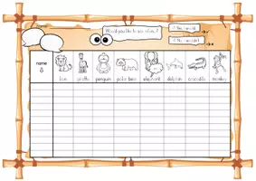 Vorschau - Arbeitsblätter - Zoo Animals - Class Survey Englisch Grundschule (Klasse 3–4) – Interview & Speaking Activity für Wortschatztraining Zootiere | Arbeitsblätter - Seite 1