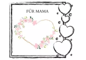 Vorschau - Mal- und Bastelvorlagen - Büchlein für Mama, Papa, Oma und Opa - Deckblatt