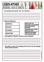 Vorschau - Arbeitsblätter - Mittelalter Arbeitsblätter | Leben am Hof | Hofämter, Feste & Etikette - Seite 3