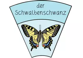 Vorschau - Stationenlernen - Legekreis Schmetterlinge | Legepuzzle | handgezeichnet - Seite 1