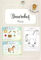 Vorschau - Arbeitsblätter - Bauernhof: Pferd (Kl.1/2) - Deckblatt