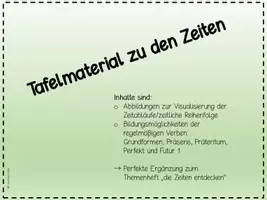 Vorschau - Präsentationen/Tafelbilder - Tafelkarteien zu den Zeiten - Seite 1