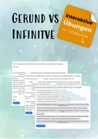 Vorschau - Test - Gerund & Infinitive (interaktive Übungen) - Deckblatt