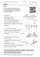 Vorschau - Arbeitsblätter - Arbeitsblatt zum Thema "Brücke" + Onlineübung & MP3 + Mindmap + Infografik - Deckblatt