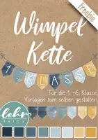 Vorschau - selbst erstellte Cliparts/Grafiken - Wimpel-Kette Vorlage zum selber gestalten - Deckblatt