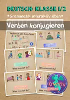 Vorschau - Spiele - Deutsch: Verben in der "ich" Form lernen - Deckblatt