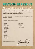 Vorschau - Spiele - Deutsch: Verben in der "ich" Form lernen - Seite 1