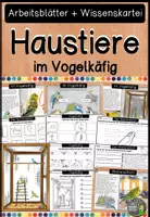 Vorschau - Unterrichtsreihen - Haustiere - Vögel (Wellensittiche) - Deckblatt