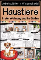 Vorschau - Unterrichtsreihen - Haustiere - Katzen und Hunde (Arbeitsblätter und Wissenskartei) - Deckblatt