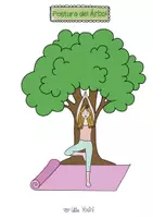 Vorschau - Mal- und Bastelvorlagen - Yoga tree pose/ Postura del Árbol - Seite 2