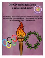 Vorschau - Arbeitsblätter - Partnerpuzzle: Olympische Spiele (Antike vs. Neuzeit) - Deckblatt