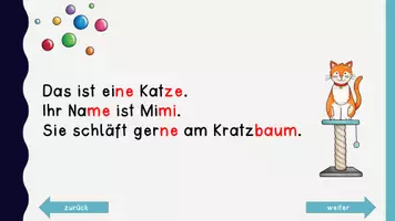 Vorschau - Präsentationen/Tafelbilder - Interaktiver Lesetext - Tiere (inklusive Quiz) - Seite 3
