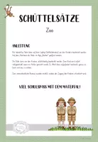 Vorschau - Fördermaterial/Inklusion - Schüttelsätze Zoo - interaktive Datei - Fernlernen - Seite 1