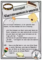 Vorschau - Spiele - Klassenrauminstrumente - Lesespiel - Seite 1