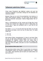 Vorschau - Arbeitsblätter - 7 - Teilbarkeit natürlicher Zahlen - Seite 1