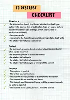 Vorschau - Arbeitsblätter - to describe checklist, evaluation, assessment sheet, skill file, Operatoren Englisch - Deckblatt