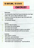 Vorschau - Arbeitsblätter - to outline checklist, evaluation, assessment sheet, skill file, Operatoren Englisch - Deckblatt