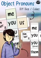 Vorschau - Spiele - Object Pronouns DIY Cubes / Dice (Objektpronomen) - Deckblatt