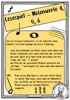 Vorschau - Spiele - Notenwerte 4.-6. Klasse - Lesespiel - Seite 1