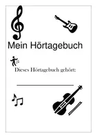 Vorschau - Unterrichtsreihen - Hörtagebuch für insgesamt 8 Musikstücke (fernlerntauglich) - Deckblatt