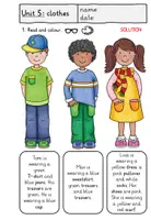 Vorschau - Arbeitsblätter - Clothes (3. Klasse): Reading worksheets / Arbeitsblätter zum Leseverstehen - Seite 3
