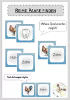 Vorschau - Spiele - Reime - Paare finden - Deckblatt