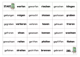 Vorschau - Arbeitsblätter - Domino - Zeitformen - Partizip Perfekt - Seite 3