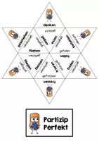 Vorschau - Stationenlernen - Legesterne - Zeitformen - Partizip Perfekt - Seite 2