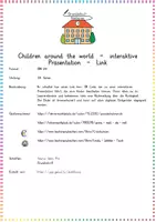 Vorschau - Interaktives Material - Children around the world - interaktive Präsentation - Link - Seite 1