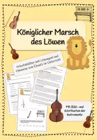 Vorschau - Arbeitsblätter - Königlicher Marsch des Löwen - Deckblatt