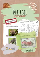 Vorschau - Arbeitsblätter - Der Igel - Forscherheft - Deckblatt