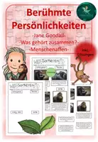 Vorschau - Arbeitsblätter - Jane Goodall I Menschenaffen - Deckblatt