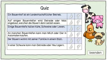 Vorschau - Interaktives Material - Interaktiver Lesetext "Bauernhof" - Interaktive PDF - Seite 2