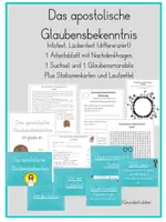 Vorschau - Arbeitsblätter - Das apostolische Glaubensbekenntnis - Deckblatt