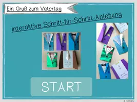 Vorschau - Stundenentwürfe - Ein Gruß zum VATERTAG 👔 Interaktive-Anleitung 💻 - Seite 1