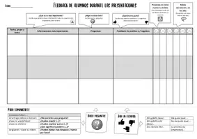 Vorschau - Arbeitsblätter - Feedbackbogen für MitschülerInnen bei Präsentationen - Deckblatt