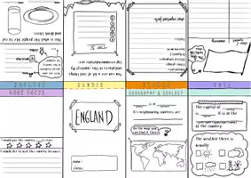 Vorschau - Arbeitsblätter - Booklet zu englischsprachigen Ländern (Perfekt für Recherchen) - Deckblatt