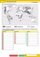 Vorschau - Arbeitsblätter - Das Relief der Erde - Deckblatt