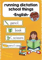 Vorschau - Arbeitsblätter - Running Dictation: School Things -Laufdiktat Englisch- - Deckblatt