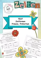 Vorschau - Test - Test Präsens, Präteritum - Deckblatt