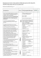 Vorschau - Klassenarbeiten - Klassenarbeit Mathematik Kursstufe 2 (Stochastik, LGS, windschiefe Geraden, Winkel zw. Vektoren Exponentialgleichungen, Wahrscheinlichkeit) - Seite 1