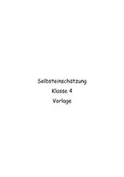 Vorschau - Arbeitsblätter - Selbsteinschätzung Klasse 4 Vorlage - Seite 1