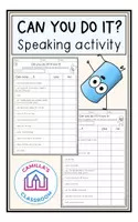 Vorschau - Arbeitsblätter - Can you do it? - Speaking Activity - Deckblatt
